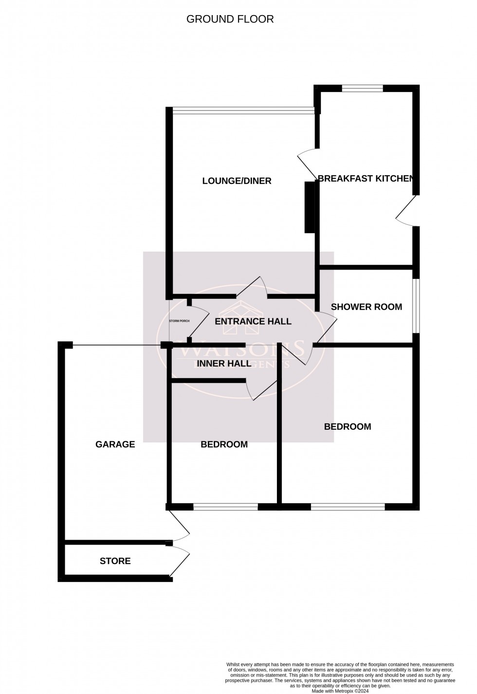 Floorplan for Newthorpe, Nottingham