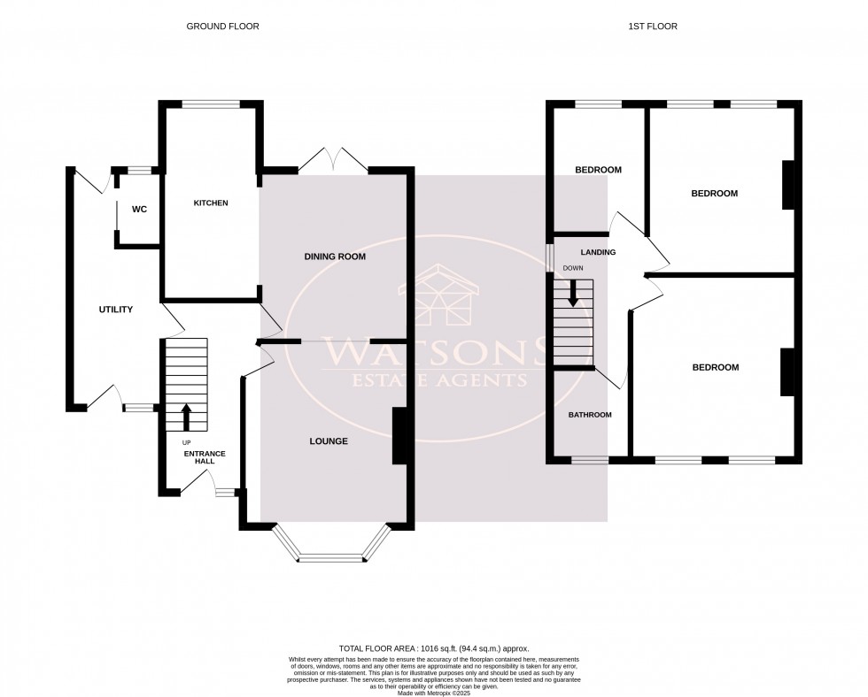 Floorplan for Riddings, Alfreton, Derbyshire