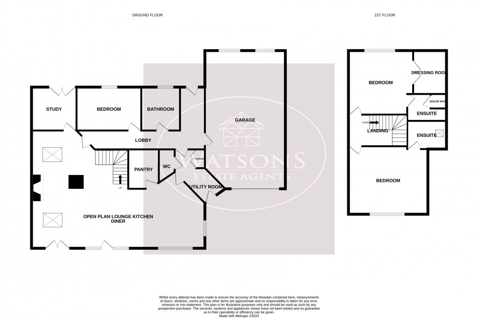 Floorplan for Nuthall, Nottingham, Derbyshire