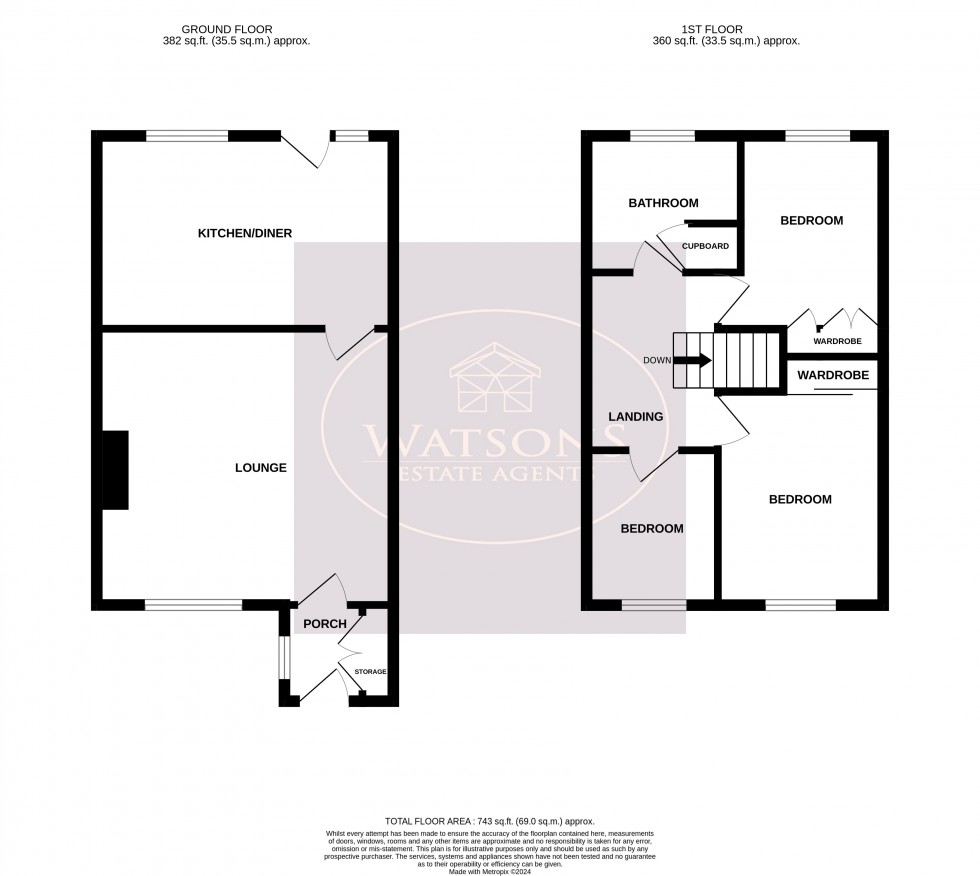 Floorplan for West Hallam, Ilkeston, Derbyshire