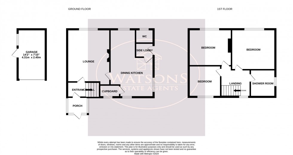 Floorplan for Nuthall, Nottingham