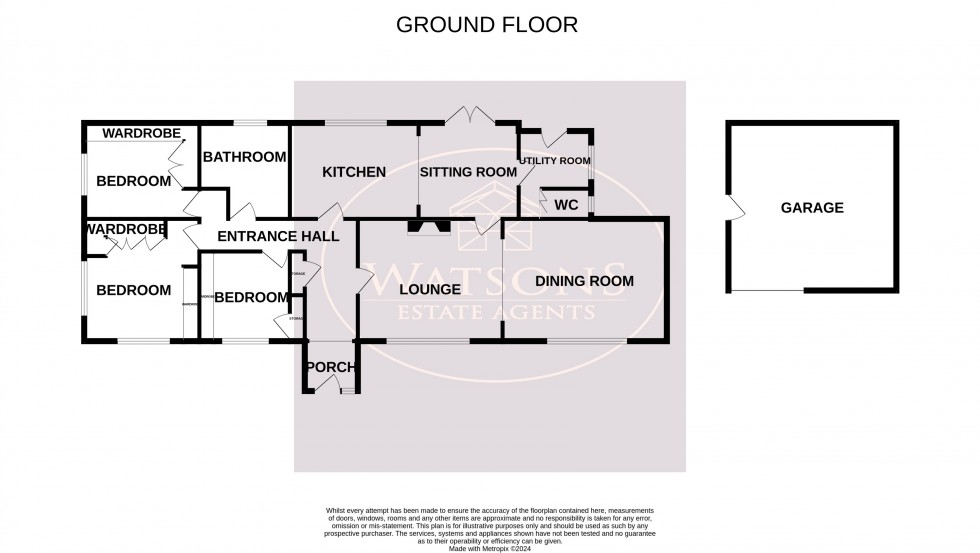 Floorplan for Eastwood, Nottingham