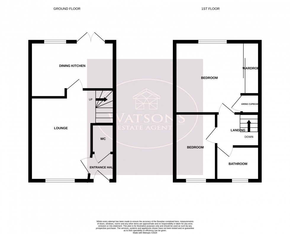 Floorplan for Newton Drive, Heanor, Derbyshire