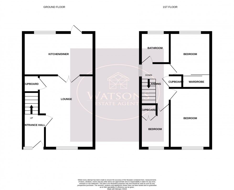 Floorplan for Willaston Close, Nottingham