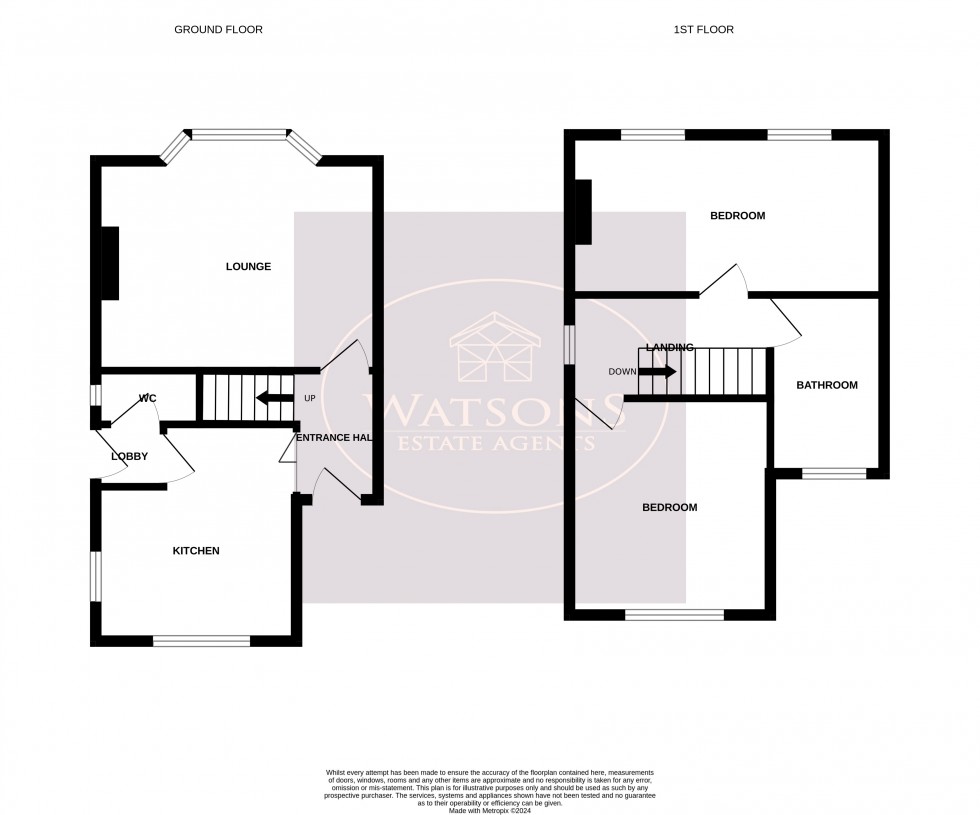 Floorplan for Queens Avenue, Ilkeston, Derbyshire