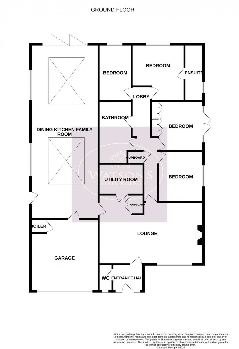 Floorplan for Hucknall, Nottingham