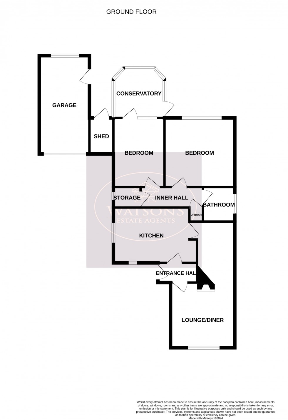 Floorplan for Eastwood, Nottingham