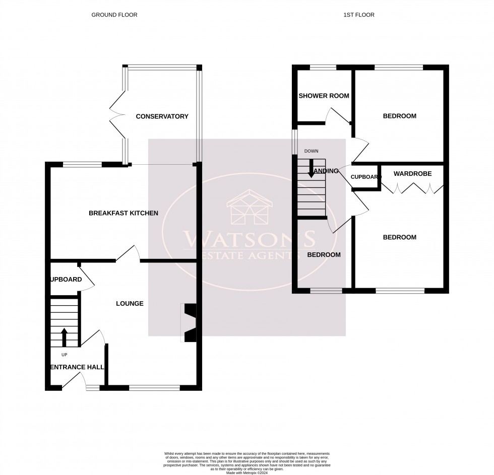 Floorplan for Eyres Gardens, Ilkeston, Derbyshire