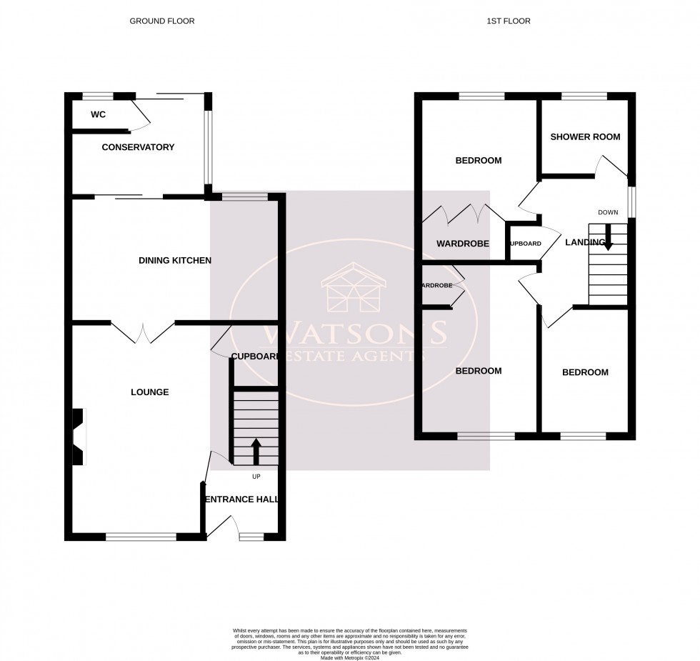 Floorplan for Neston Drive, Nottingham