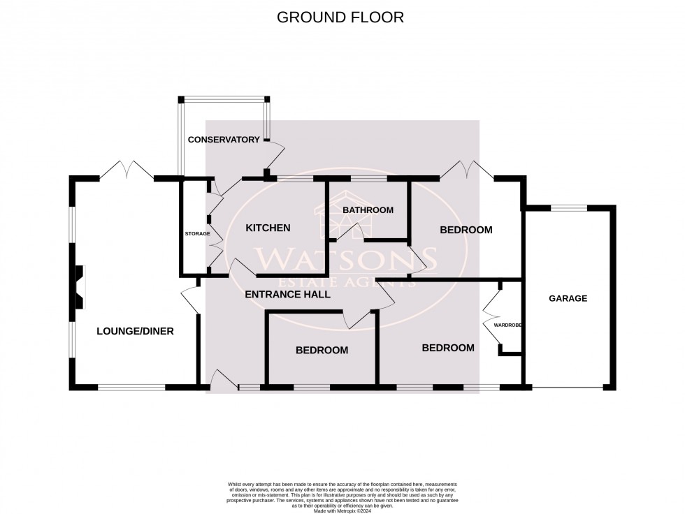 Floorplan for Brinsley, Nottingham