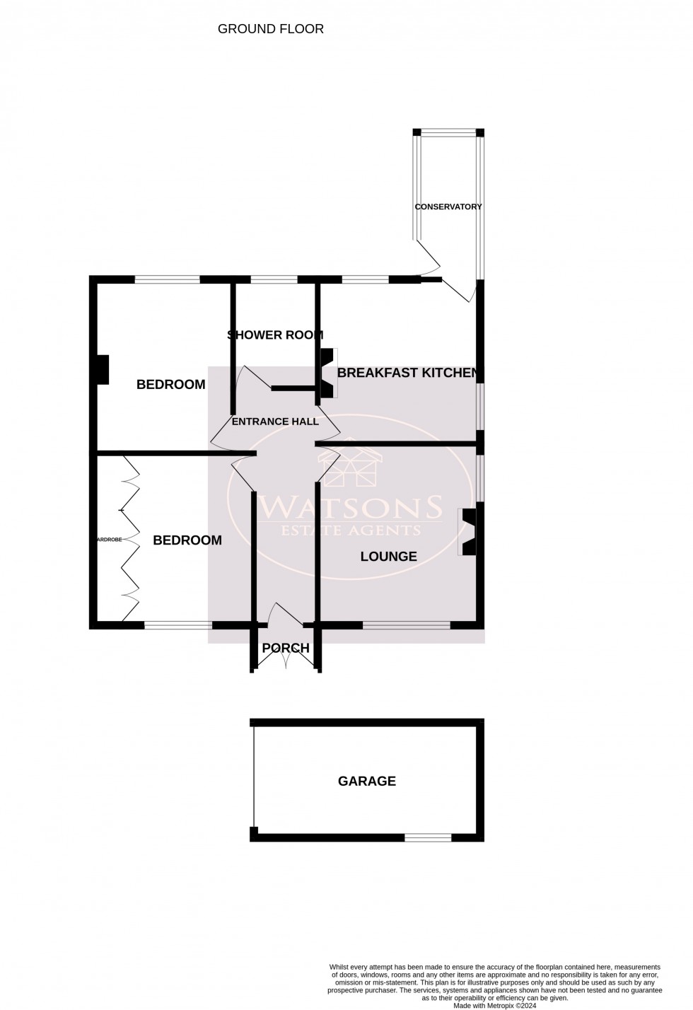 Floorplan for Kimberley, Nottingham