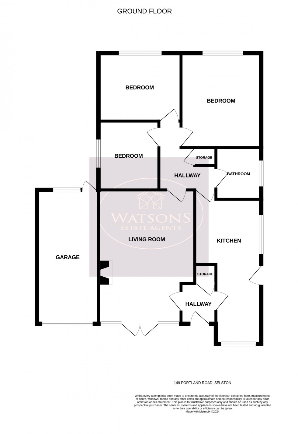 Floorplan for Selston, Nottingham