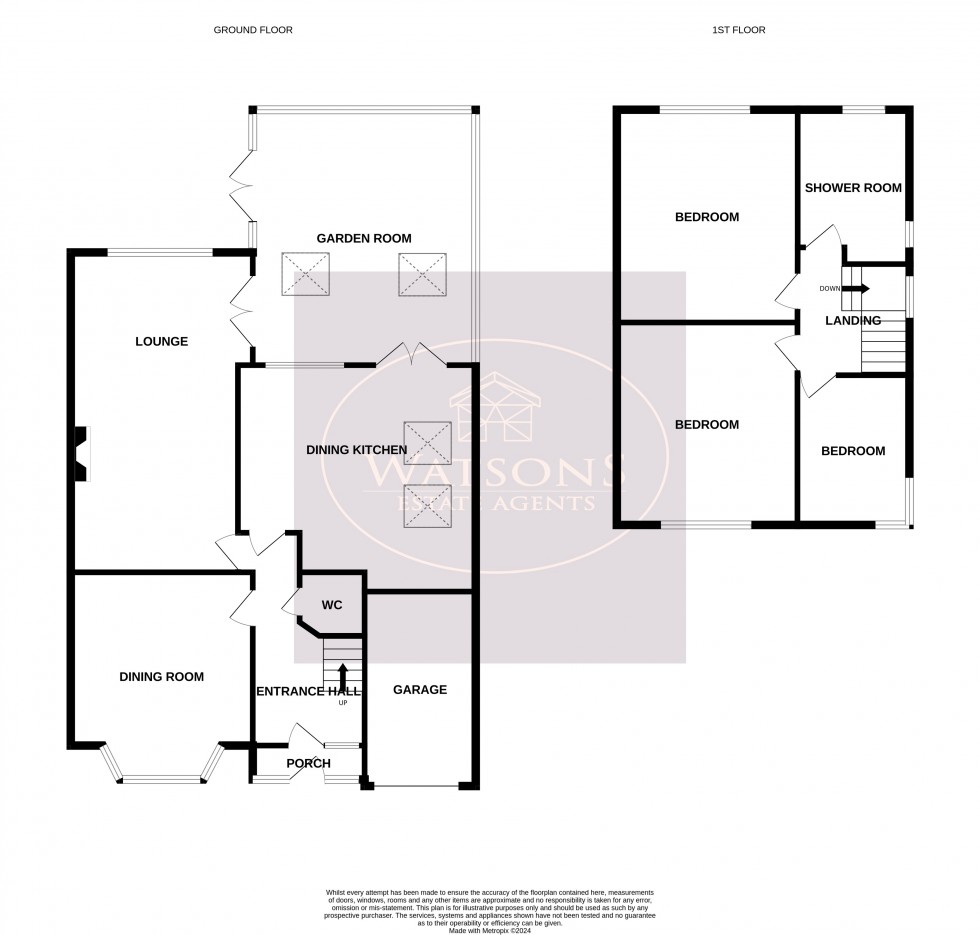 Floorplan for Nuthall, Nottingham