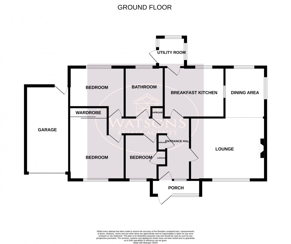 Floorplan for Nuthall, Nottingham