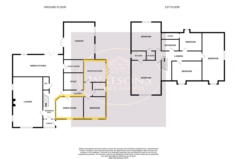 Floorplan for Underwood, Nottingham