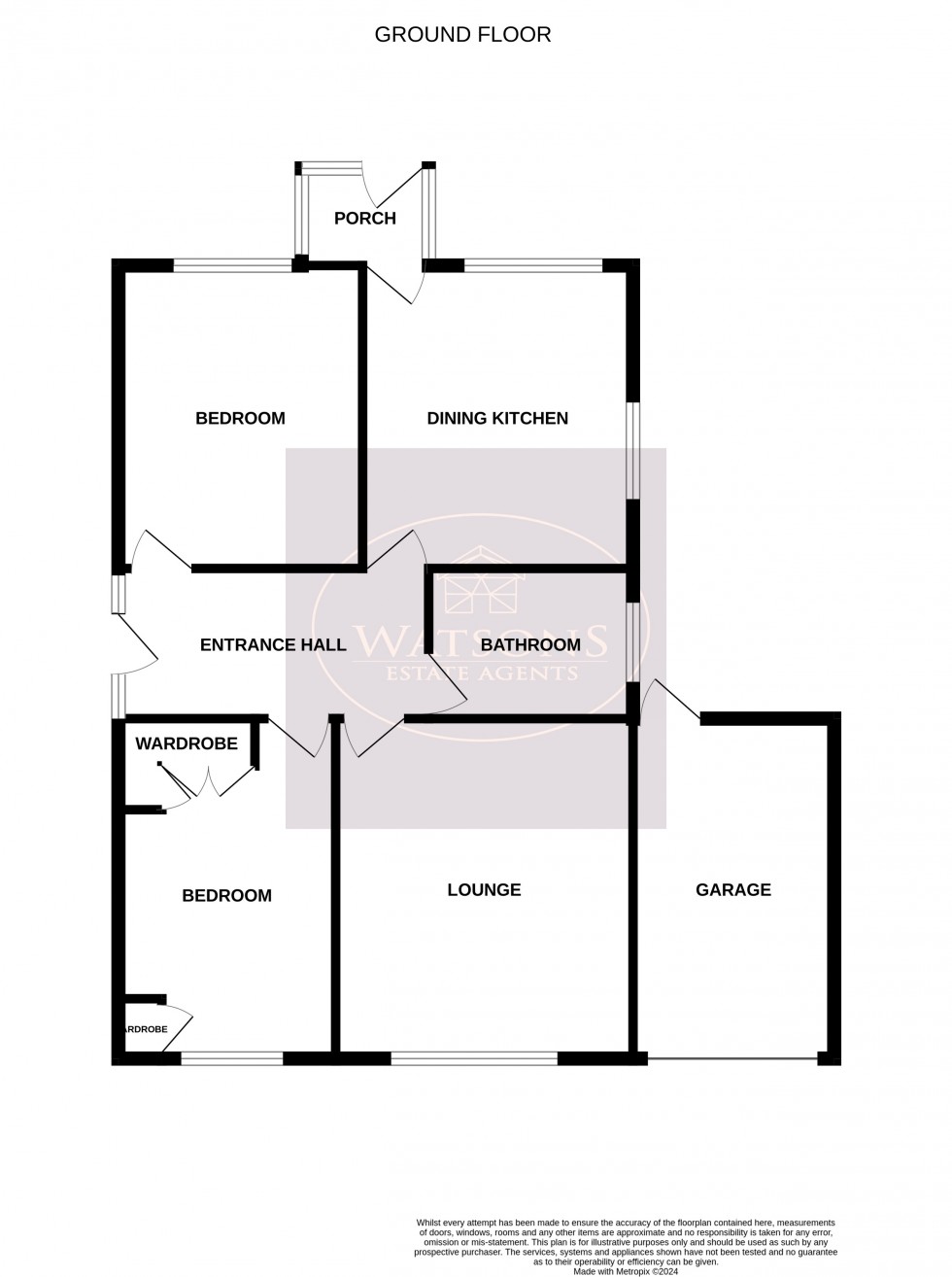 Floorplan for Kimberley, Nottingham