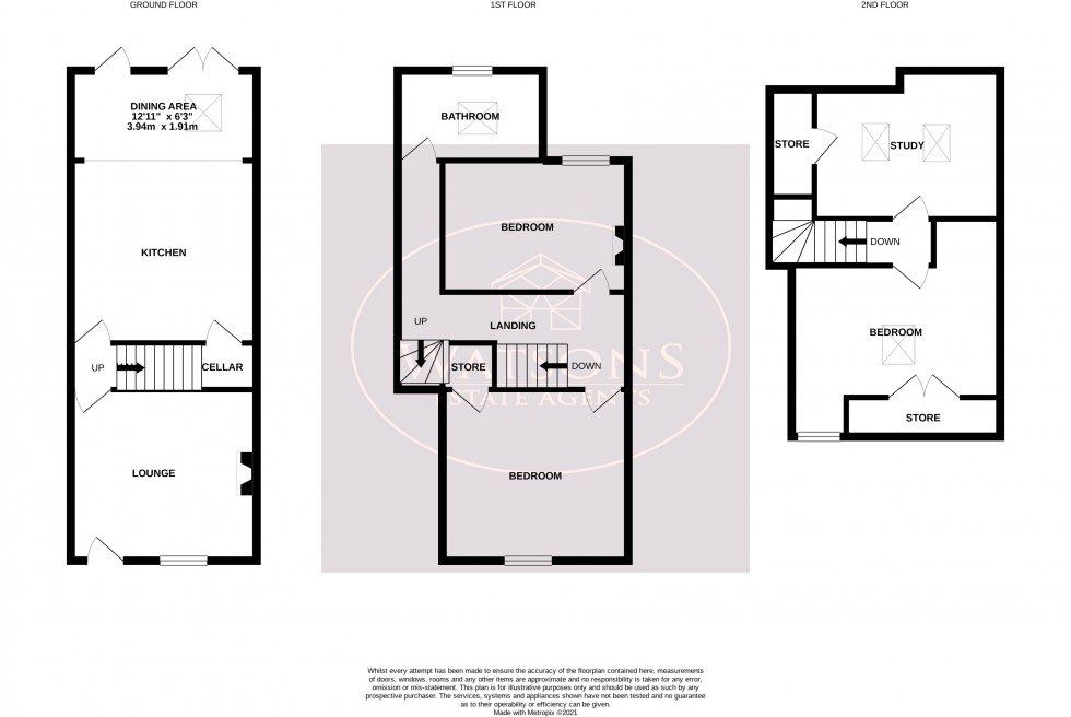 Floorplan for Kimberley, Nottingham