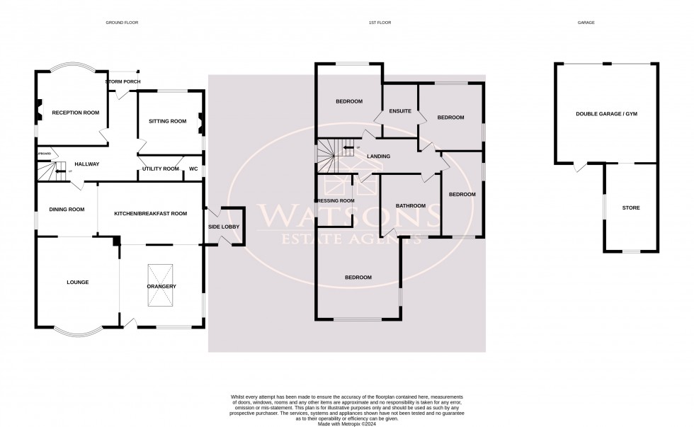 Floorplan for Nuthall, Nottingham, Nottinghamshire