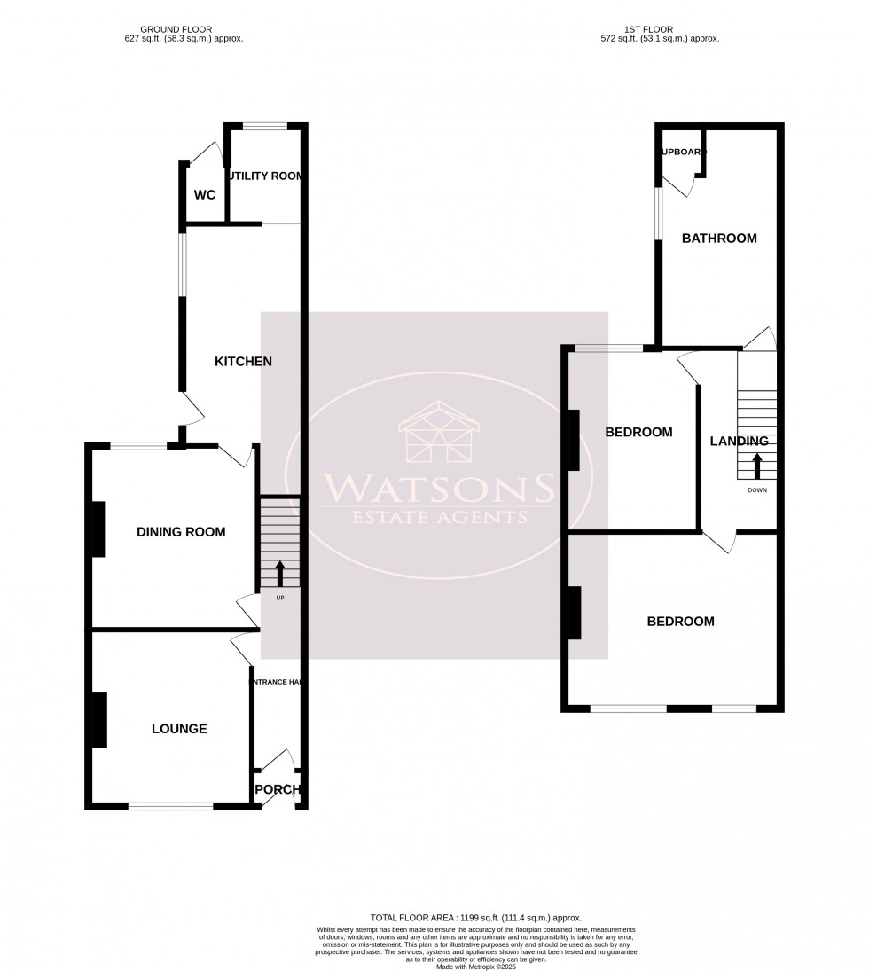 Floorplan for Eastwood, Nottingham